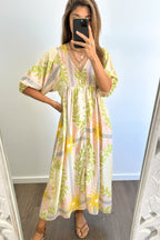 Finn Dress - Green Yellow Multi