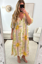 Finn Dress - Green Yellow Multi