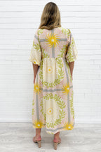 Finn Dress - Green Yellow Multi