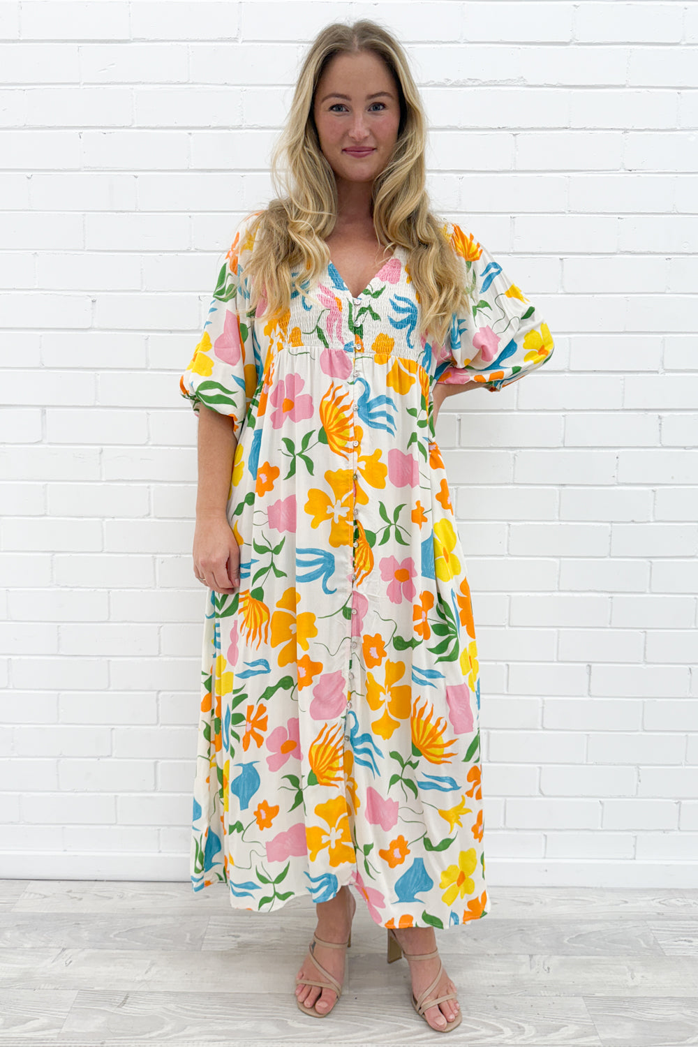 Finn Dress - Orange Multi