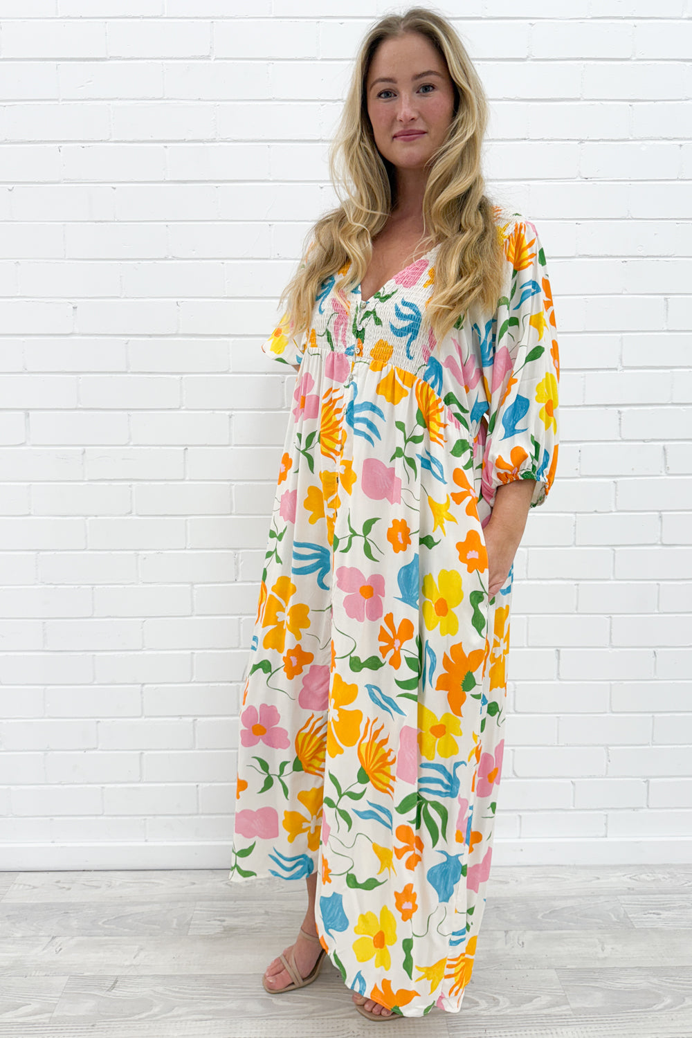 Finn Dress - Orange Multi