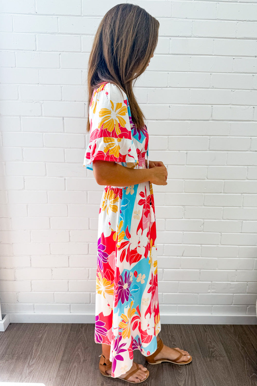 Kai Dress - Hot Pink  Multi Tropic