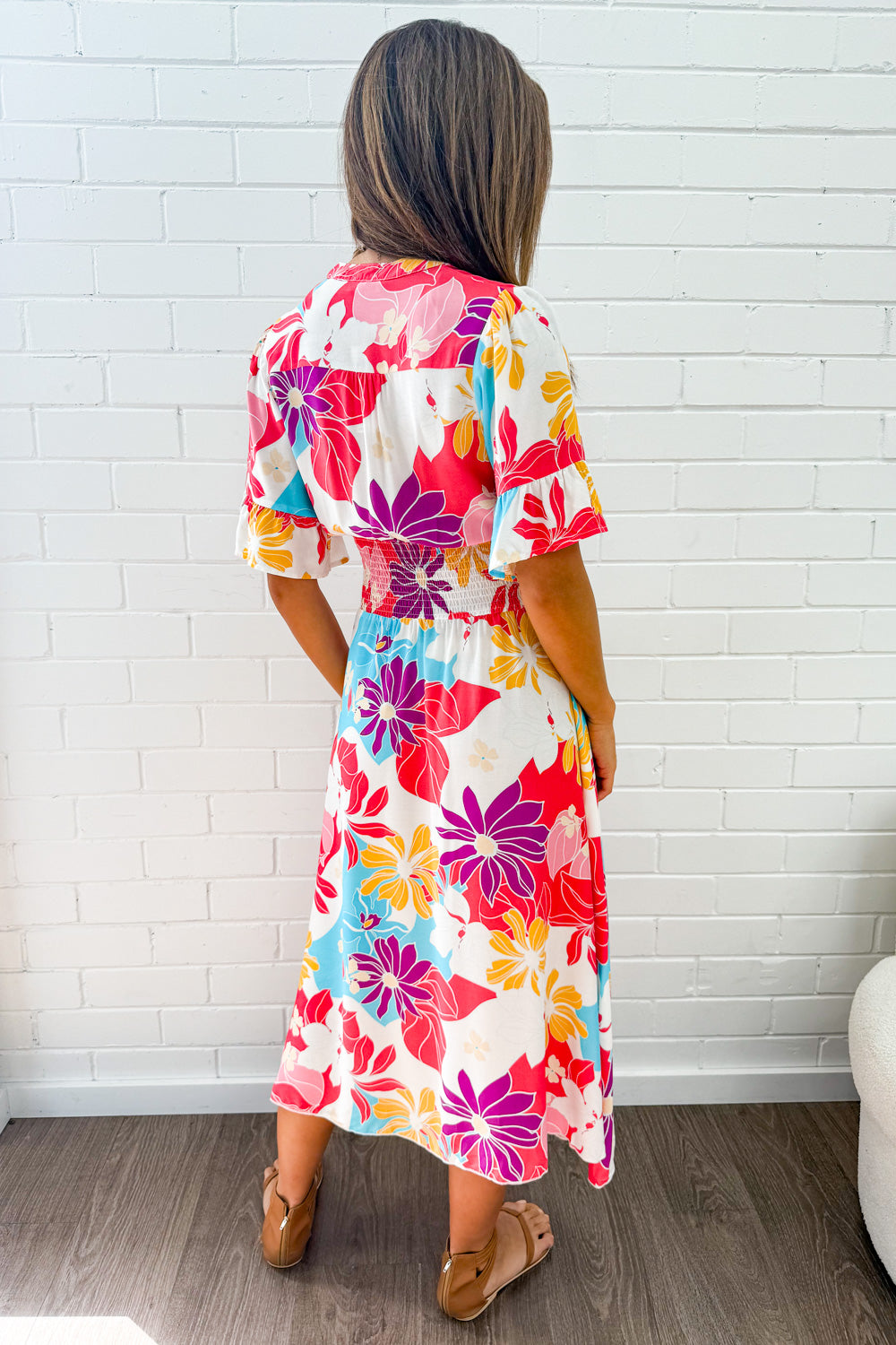 Kai Dress - Hot Pink  Multi Tropic