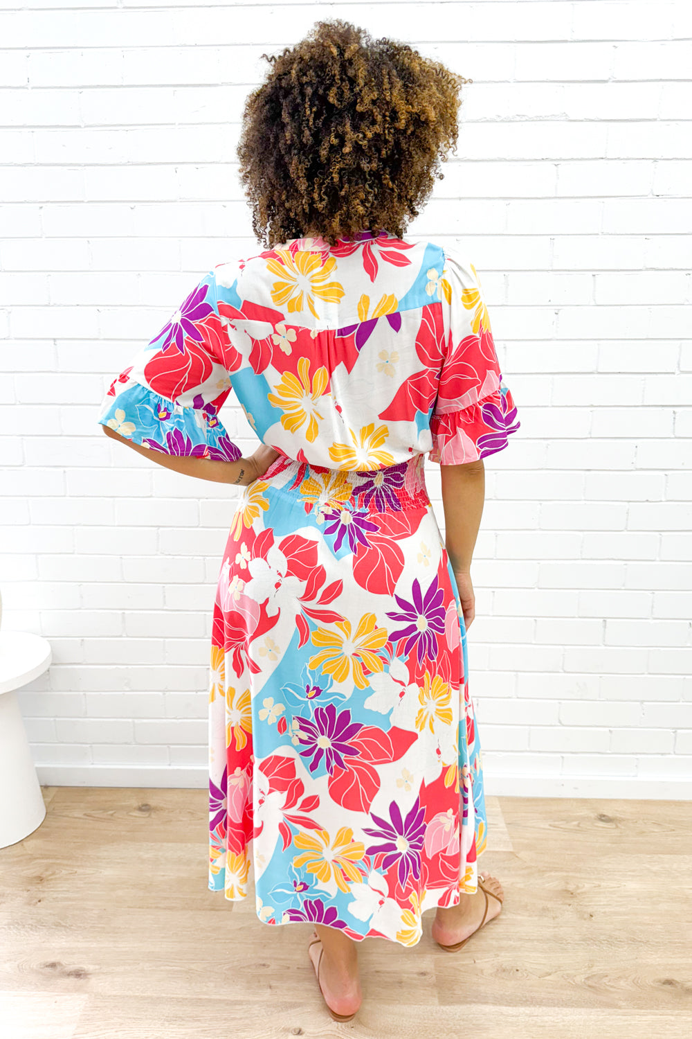 Kai Dress - Hot Pink  Multi Tropic