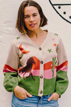 Adrian Cardigan - Oatmeal, Desert Cowgirl