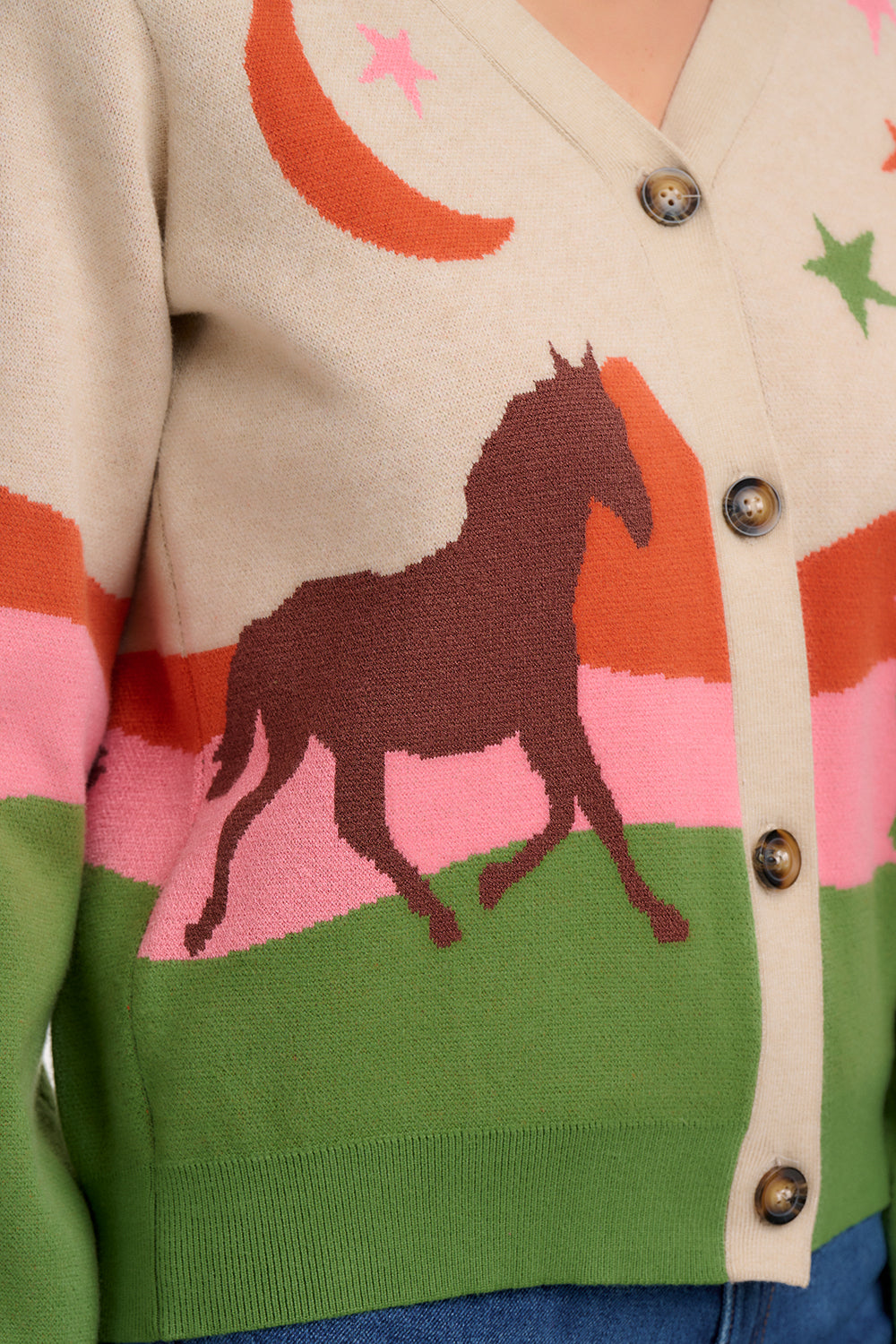 Adrian Cardigan - Oatmeal, Desert Cowgirl