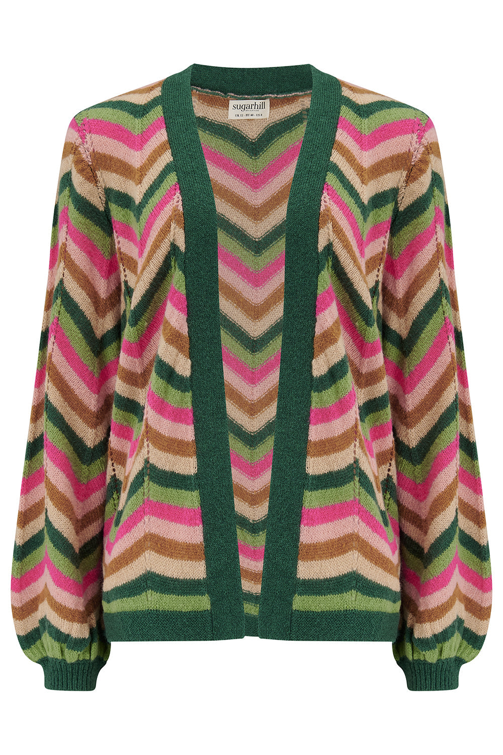 Bella Cardigan - Multi, Autumn Chevron