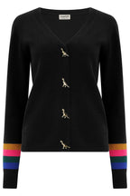 Jennifer Cardigan - Black, Dinosaur Buttons