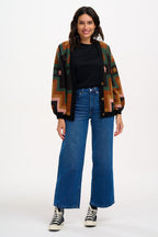 Morganna Cardigan - Multi, Chevron & Stars