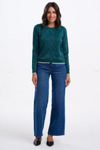 Ophilia Cardigan - Teal Sparkle