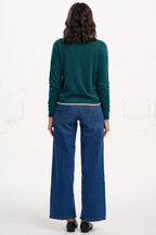 Ophilia Cardigan - Teal Sparkle