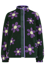 Remi Popper Fleece - Olive, Retro Daisy