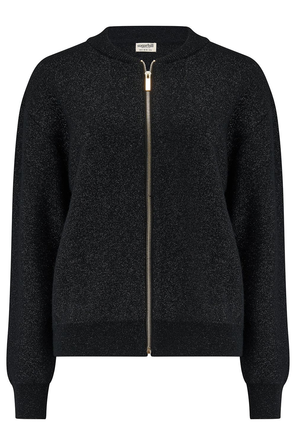 Solana Bomber Jacket - Black Sparkle