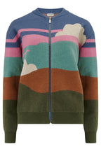 Solana Knitted Bomber - Multi, Cloudy Hills