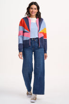 Solana Knitted Bomber - Multi, Sunrays