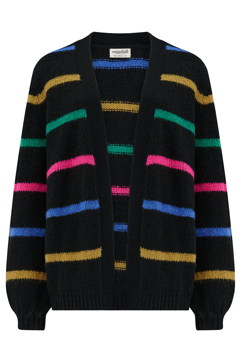 Yvette Cardigan - Black, Bright Lines