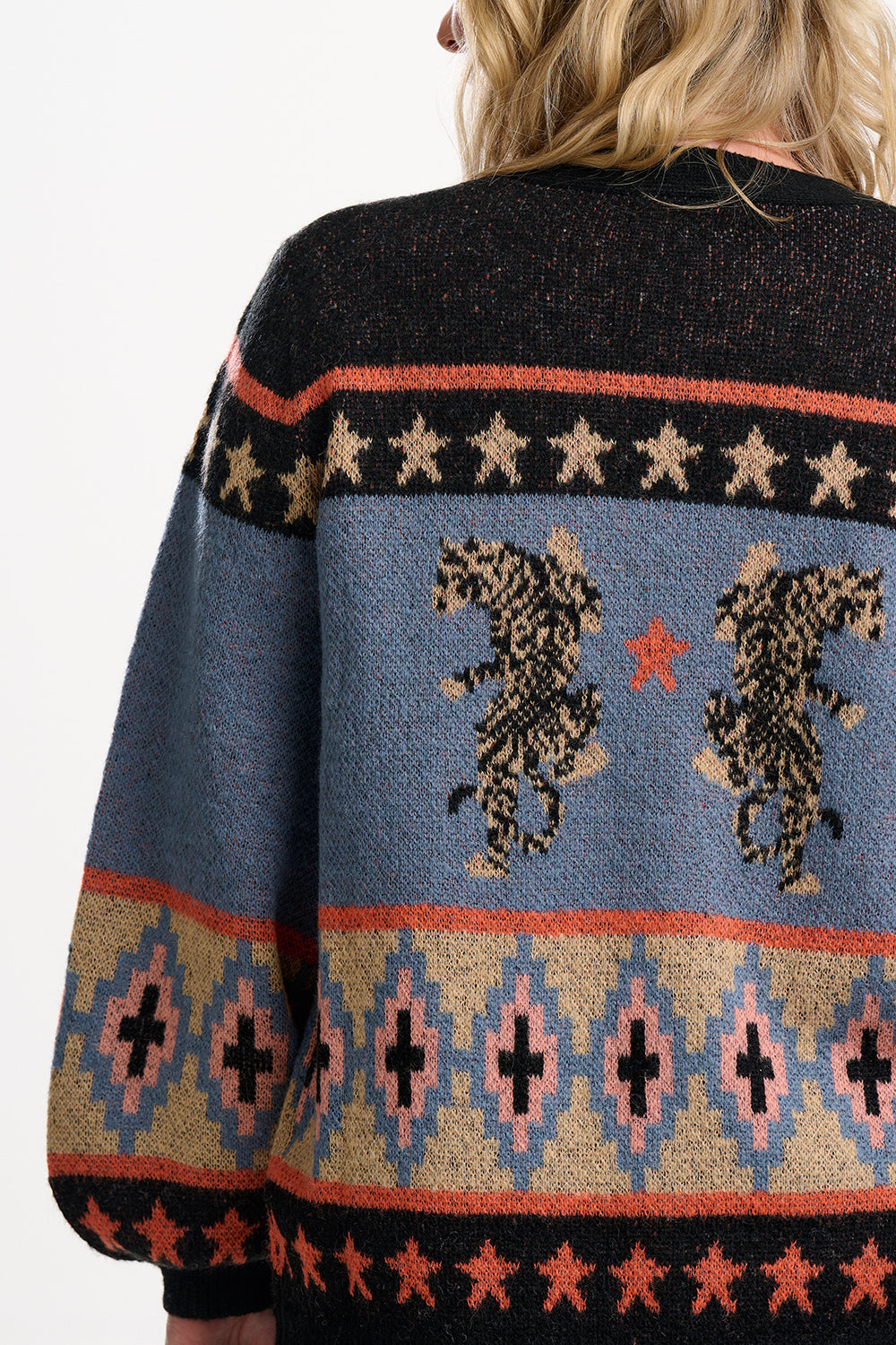 Yvette Cardigan - Multi, Climbing Tigers