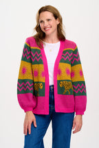 Yvette Cardigan - Multi, Sun Leopards