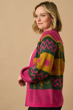 Yvette Cardigan - Multi, Sun Leopards