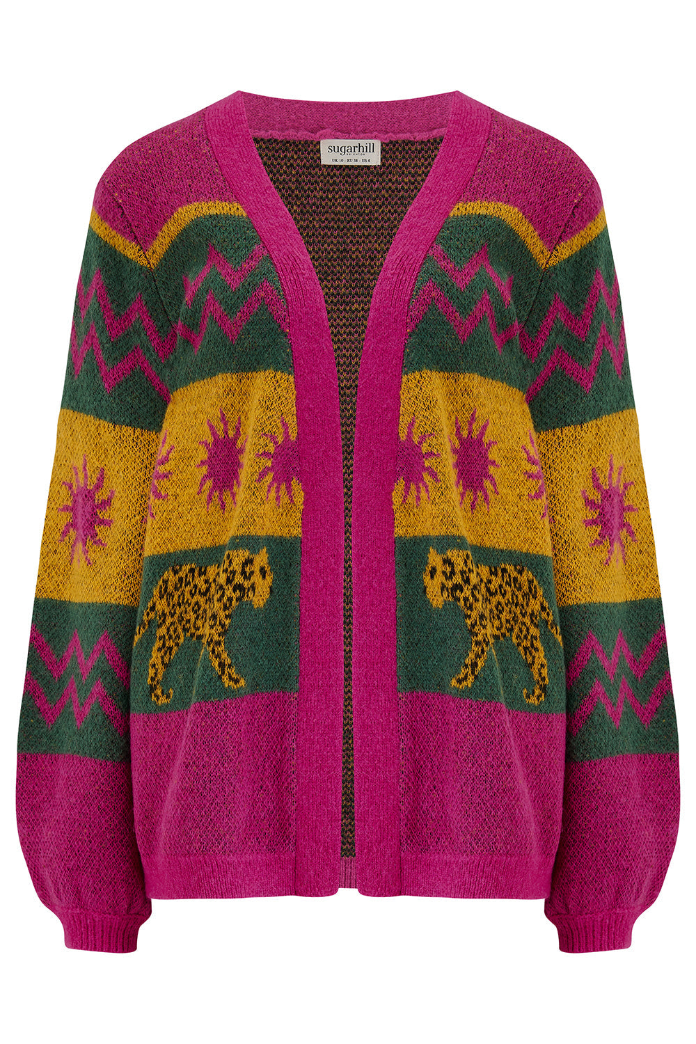 Yvette Cardigan - Multi, Sun Leopards