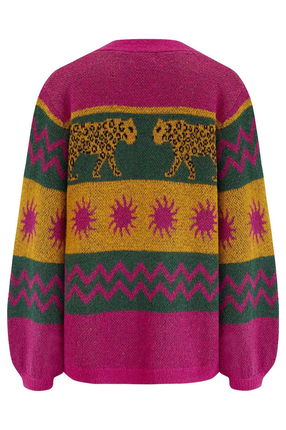 Yvette Cardigan - Multi, Sun Leopards